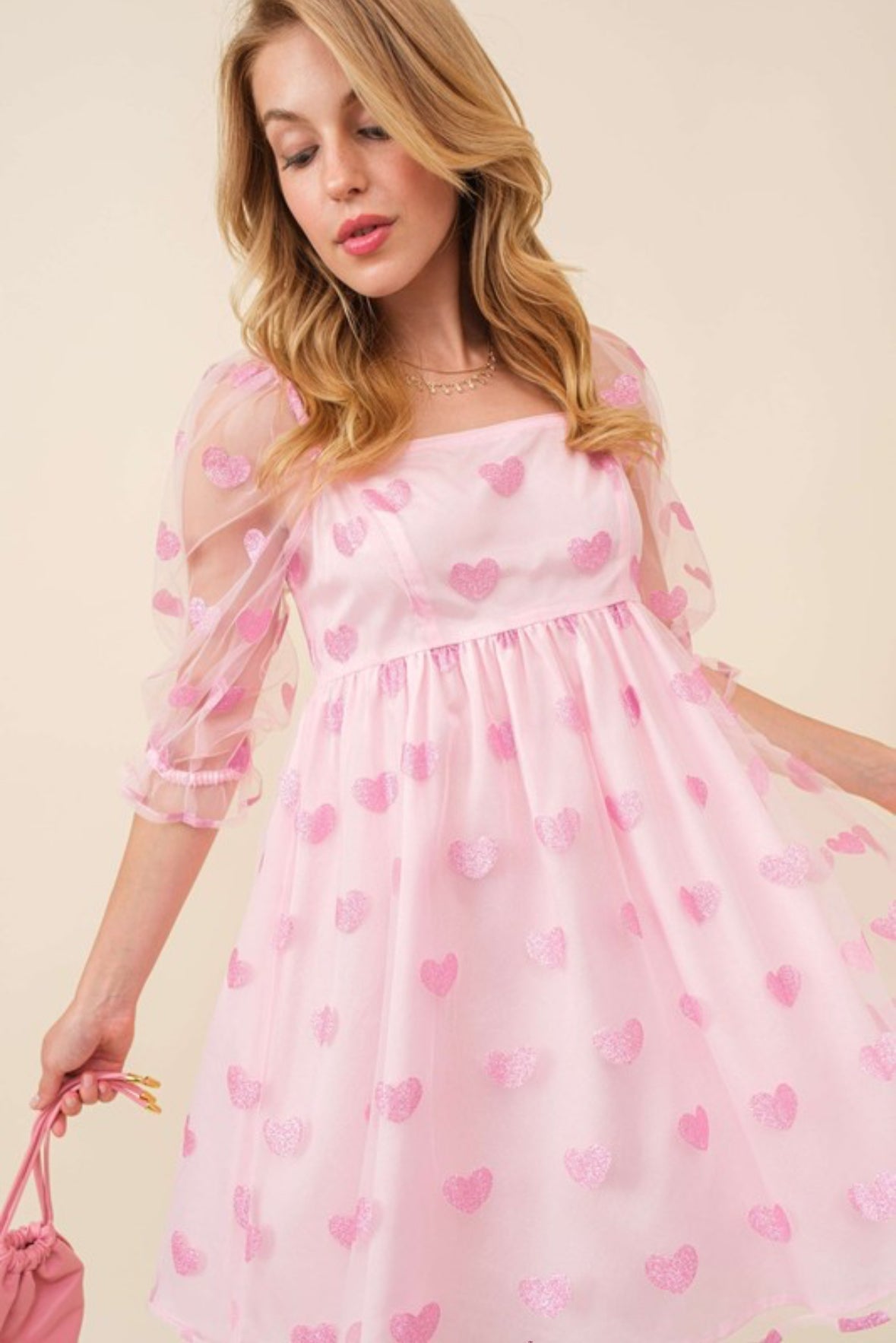 Glitter Heart Swifty Lover Coquette Dress -SALE-