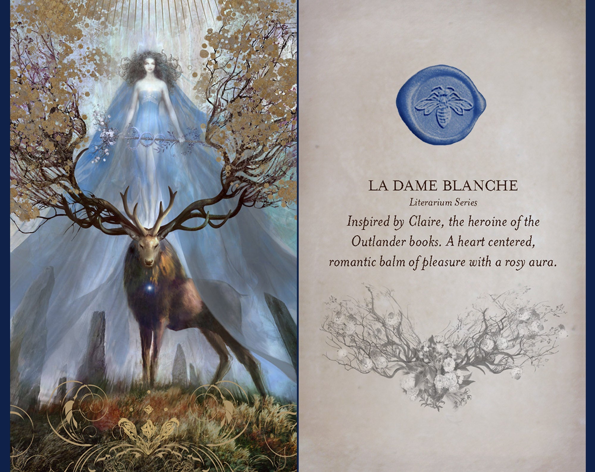 La Dame Blanche Solid Natural Perfume Round Jar