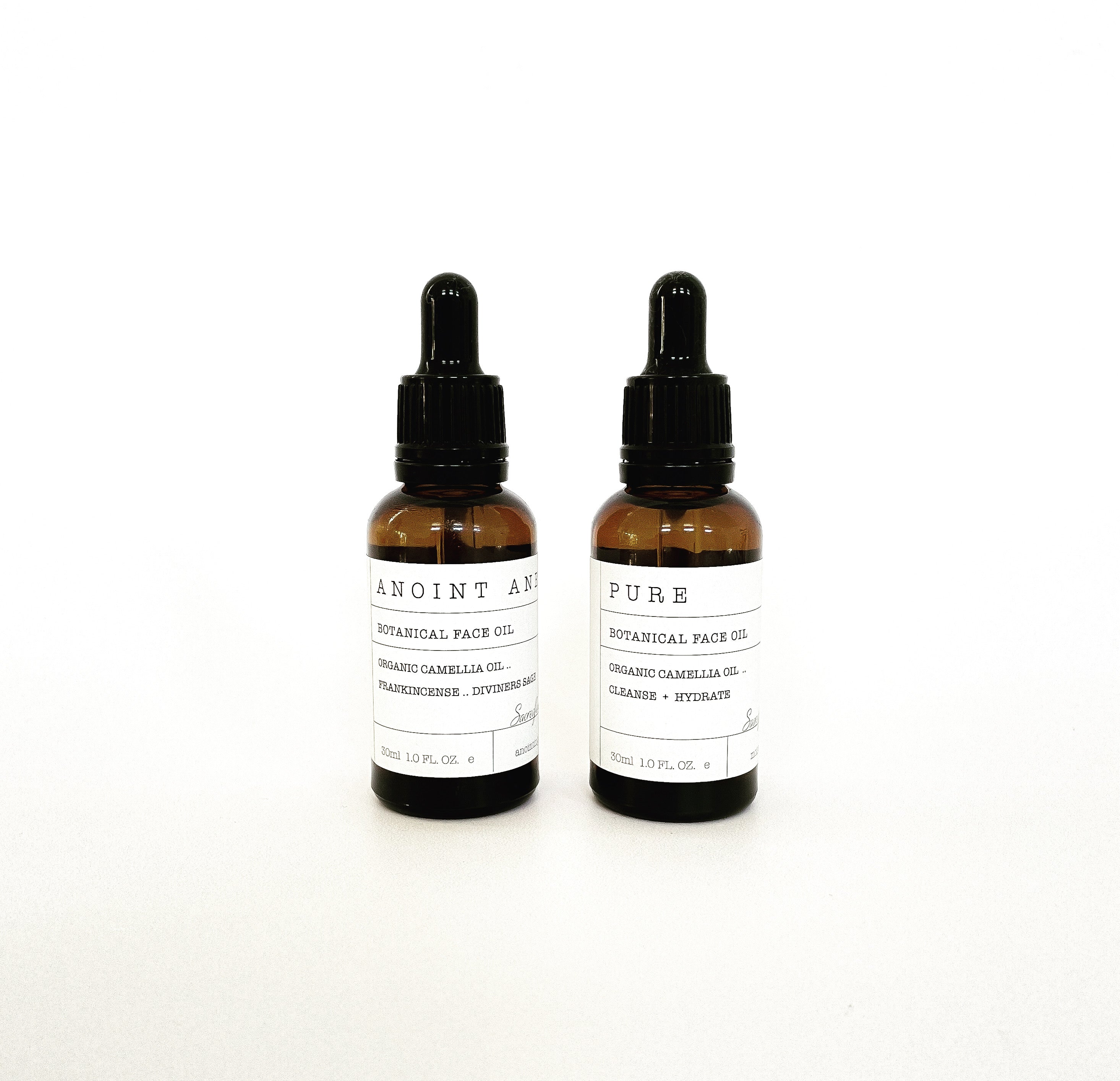 Anoint anew ~ organic face oil set.
