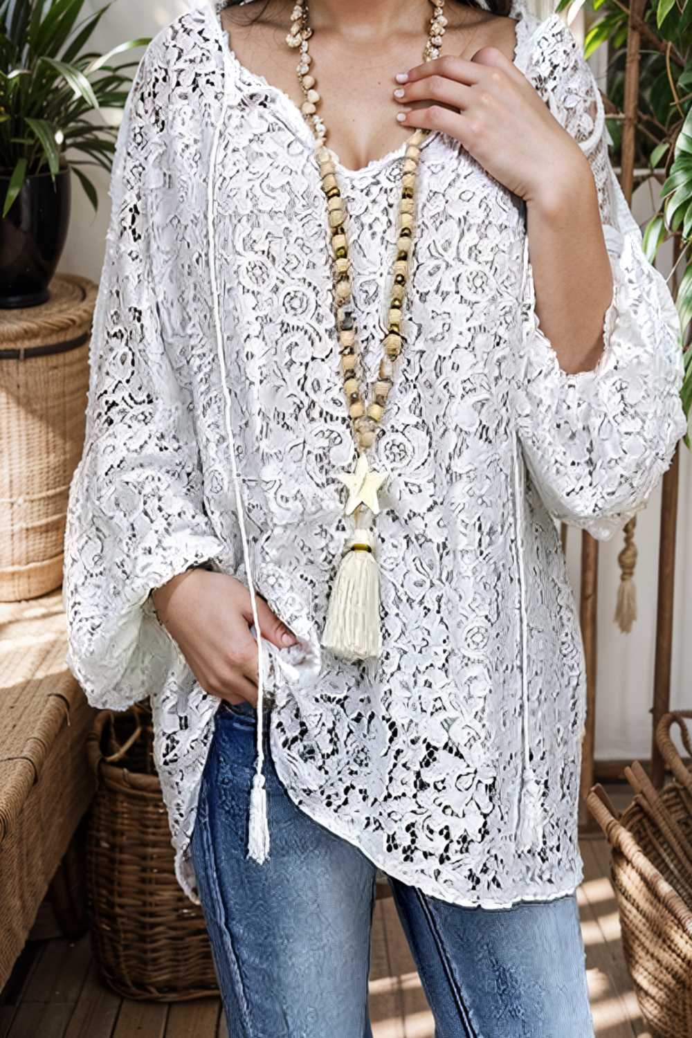 women s blouse white floral lace long sleeve daily vacation streetwear elegant casual v neck plus size l
