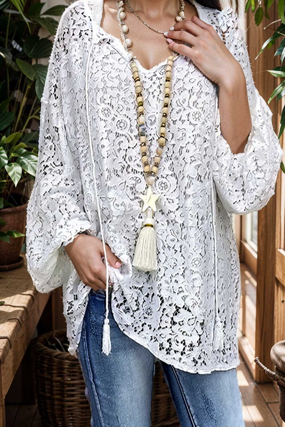 women s blouse white floral lace long sleeve daily vacation streetwear elegant casual v neck plus size l