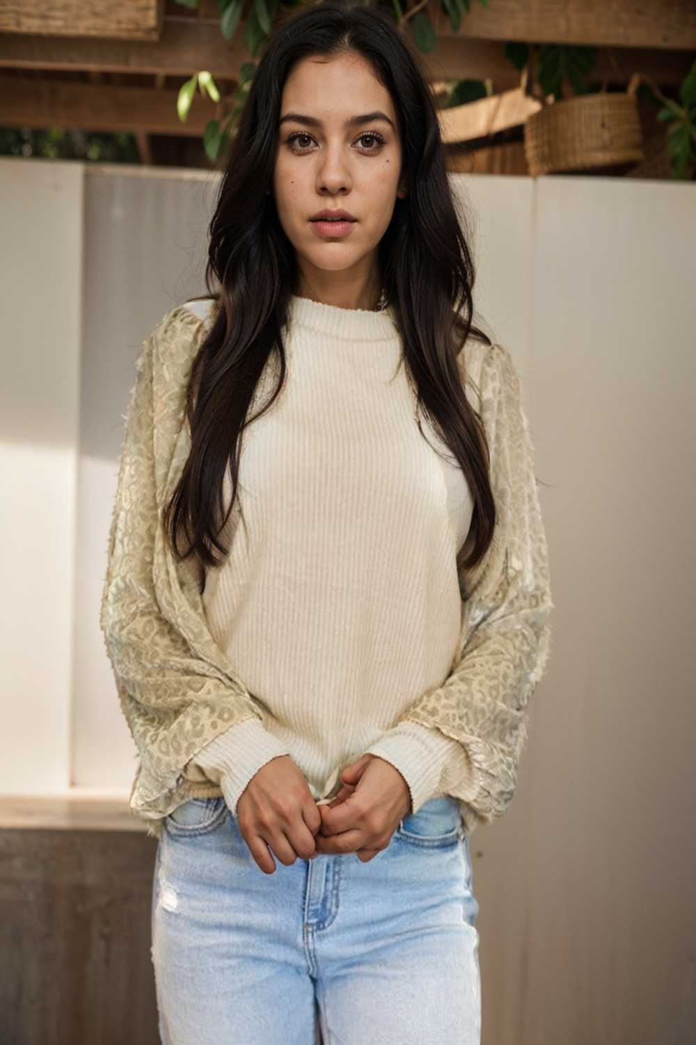 women s loose fit leopard print knit pullover with round neck and casual style top