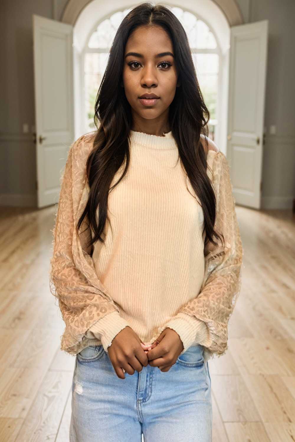 women s loose fit leopard print knit pullover with round neck and casual style top